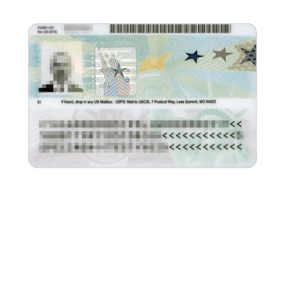 USA permanent residence card - Image 2